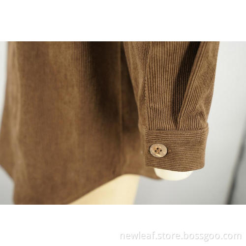 High Quality Corduroy 16W Ladies Shirt